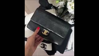 샤넬 CHANEL MINI FLAP BAG AS5218 B18321 94305wwwroseluxcom [upl. by Ronyar]