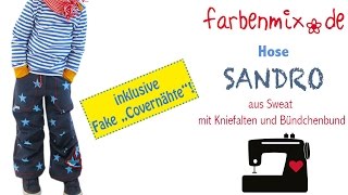 Hose SANDRO Videoanleitung [upl. by Arytas503]