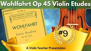 Easy Violin Etudes  Wohlfahrt Op 45 9 Tutorial  68 Time  Sustained Bowing [upl. by Carlen]