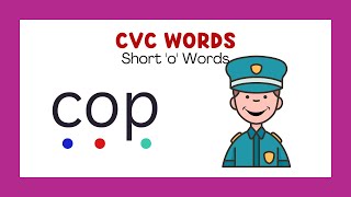 CVC Words with Phonics  Short o  Reading for Kids  phonicsreading [upl. by Ahcire]