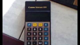 Canon Palmtronic LD81 [upl. by Umont407]