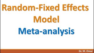 Fixed Random effects model meta analysis [upl. by Aihtyc615]