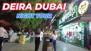 Deira Dubai Streets at Night  Exploring Random Supermarkets 🇦🇪 [upl. by Leseil]