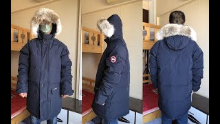 Canada Goose Emory Parka Navy Marine Blue Review  Try On [upl. by Enos]