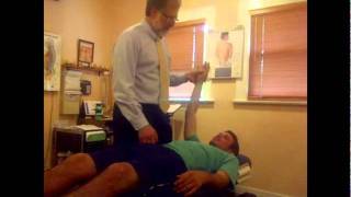 Chiropractic Treatment With Muscle Testing Part 1 of 2 [upl. by Ehcropal594]