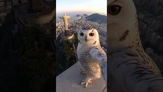 Owl Takes Selfie in Rio De Janeiro [upl. by Euqnimod157]