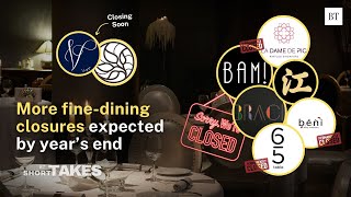 Wave of fine dining closures expected by year’s end [upl. by Acnairb]