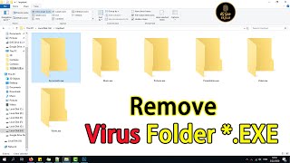 How To Delete virus Folder exe From Computer Without Using Antivirus [upl. by Marabel165]