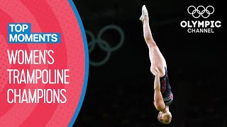 Womens Olympic Trampoline Champions 20002016  Top Moments [upl. by Adlemi105]