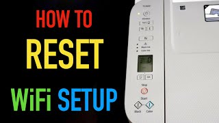 How To Reset WiFi Setup of Your Canon TS3400 Printer [upl. by Adaha709]