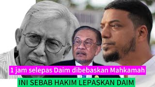 1 jam selepas Tun Daim dibebaskan mahkamah LIHAT INI KOMEN PARTI TUN MAHATHIR [upl. by Aikemaj]