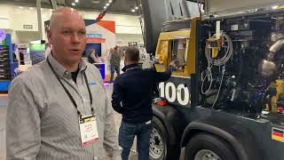 Putzmeister New trailer concrete pumps TK1000 Series  World of Concrete 2022 [upl. by Weixel]