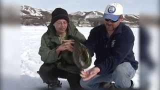 Jigging for burbot [upl. by Lello]