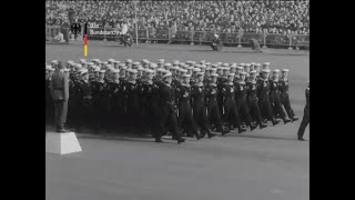 Abschiedsparade der Bundeswehr für Konrad Adenauer III 1963 [upl. by Rafi]