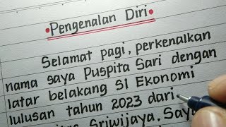 Pengenalan Diri Interview Kerja  Contoh Perkenalan Diri Saat Sesi Interview [upl. by Eirroc]