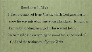 Revelation Chapter 1 NIV and Audio [upl. by Matless]