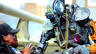 Robot Fight Scene  Chappie 2015 [upl. by Eilasor]