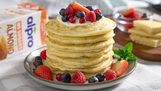 Pancakes de post rapide si pufoase  Clatite americane de post jamilacuisine [upl. by Sherris256]