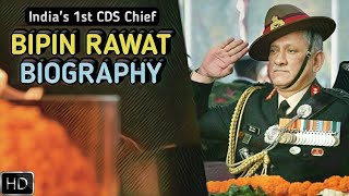 General Bipin Rawat Biography  Indias First Chief Of Defence Staff Hindi [upl. by Narrad]