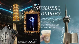 summer diaries 🕯️ Stephen Sanchez concert visiting a rare book library shopping amp coffee dates [upl. by Hourigan]