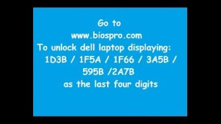 Unlock Dell Latitude amp Dell Precision Bios amp HDD Password [upl. by Hills]