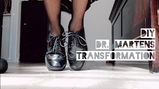 DIY  How to Dye Leather Shoes  Transform Dr Martens [upl. by Tengdin]