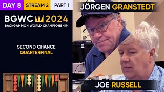 Backgammon World Championship 2024  DAY 8 Stream 2 P1  Main Second Chance Quarterfinals [upl. by Paulina]