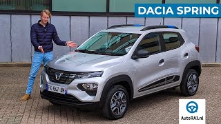 2022 Dacia Spring review ENGLISH Cheapest electric car in Europe  AutoRAI International [upl. by Comras]