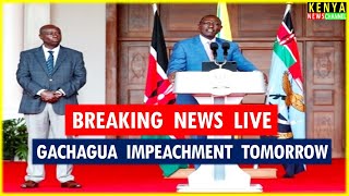 LIVE  Gachagua to address the Nation from Karen ahead of impeachment motion Parliament [upl. by Jentoft916]