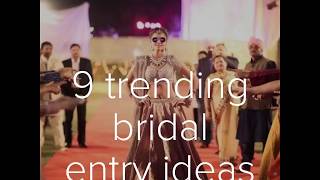 Unique and wonderful bridal entry ideas video [upl. by Ecinue]