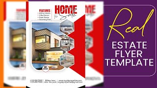 How to Design a Real Estate Flyer Template in Photoshop – StepbyStep [upl. by Bywaters]