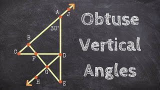 Determining obtuse vertical angles [upl. by Nytsirt]