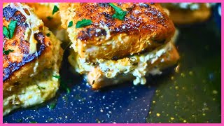 Ruths Chris EXACT Stuffed Chicken Breast ALTERNATIVE  STUFFED SALMON EASY DINNER RECIPES [upl. by Costello]