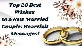 Top 20 Best Wishes to a New Married Couple Heartfelt Messages [upl. by Reemas]