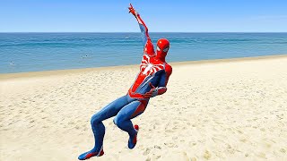 GTA 5 Suck Smash Ragdolls 33 Spiderman [upl. by Nawyt]