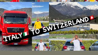 ITALY🇮🇹TO SWITZERLAND🇨🇭GO TO TRUCK MOUNTAIN⛰️mountains [upl. by Naitsirhk]