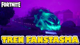 ✅TREN FANTASMA distancia recorrida en el tren FANTASMA  Fortnite [upl. by Ahsel]