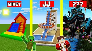 WATER SLIDE Build Battle In Minecraft  NOOB VS PRO CHALLENGE  Maizen Mizen Mazien Parody [upl. by Melcher486]