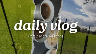 Vlog  Meetings part 2  DITL  namibian youtuber [upl. by Epul896]