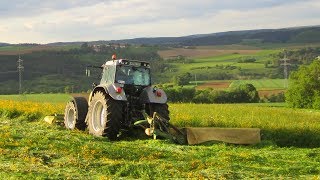 1 Schnitt 2012  Mähen mit Fendt 714 Vario amp Steyr CVT 170 [upl. by Mela]