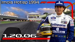 F1 Imola Hotlap 1994  Ayrton Senna Onboard  F1 Challenge 9902 [upl. by Refinney]