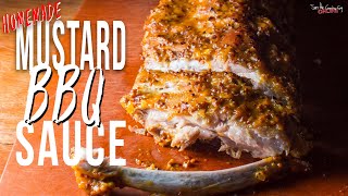 Simple Homemade Mustard BBQ Sauce for Ribs  SAM THE COOKING GUY [upl. by Angi328]