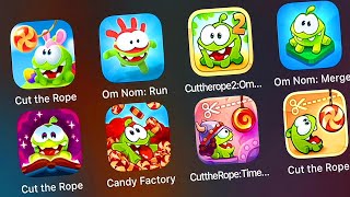 Cut the Rope 3Om Nom Time TravelExperimentsOm Nom RunCut the Rope DailyCut the Rope Reloaded [upl. by Denzil784]