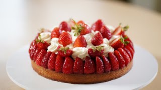 Strawberry Tart Entremet – Bruno Albouze [upl. by Nosyk]