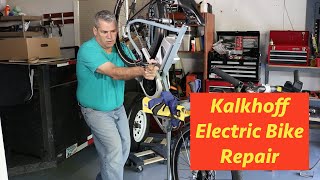 Kalkhoff electric bike adjustment and cleaning E22 [upl. by Anayad]