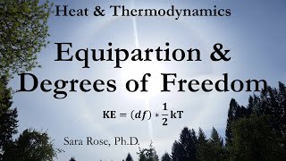 Degrees of Freedom Equipartition amp Kinetic Theory [upl. by Marieann281]