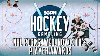 NHL Picks Predictions amp Best Bets Nov 13th  Player Awards [upl. by Ardeen]