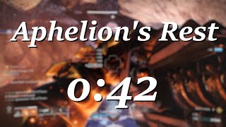 Aphelions Rest Legend Lost Sector in 42 seconds Solar Warlock Season of the Wish [upl. by Ridinger]