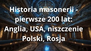 Historia masonerii  pierwsze 200 lat Anglia USA niszczenie Polski Rosja [upl. by Elbag]