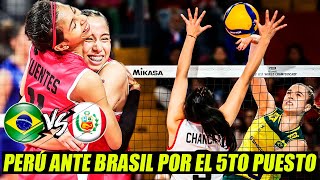 PERÚ vs BRASIL🔴 EN VIVO por el 5to puesto del Mundial de Vóley Sub 17 en el Coliseo Dibós  REACCIÓN [upl. by Kaitlin]